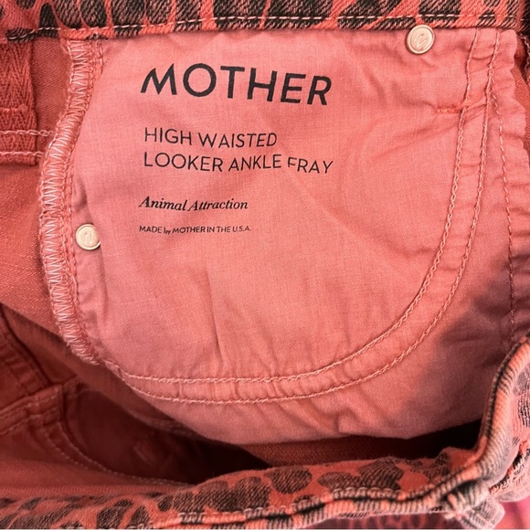NEW NWT Mother High Waisted Looker Ankle Fray Jeans Animal Attraction - Picture 11 of 14
